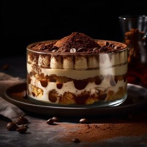 tiramisu, dessert, cream